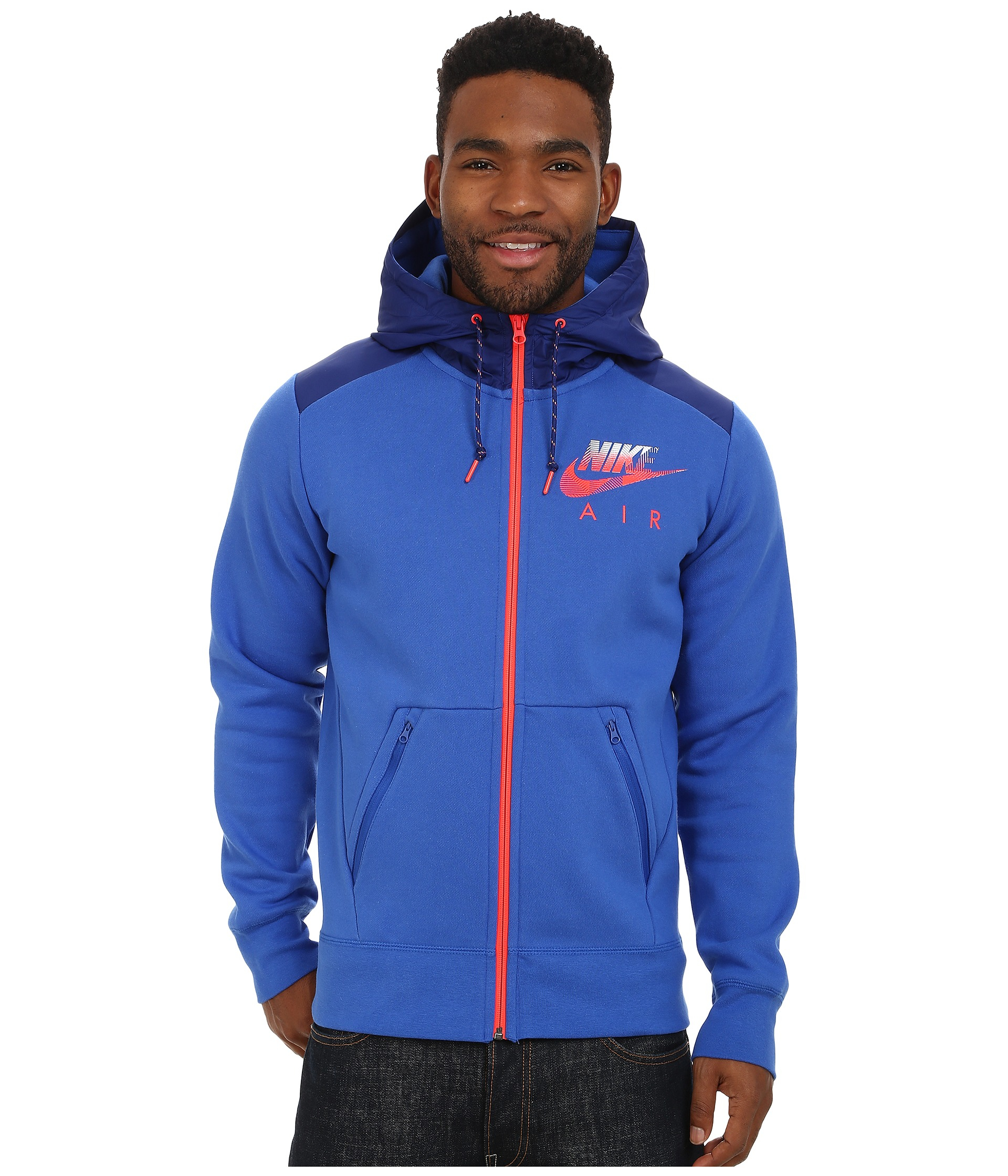 nike aw77 fleece full zip hoodie