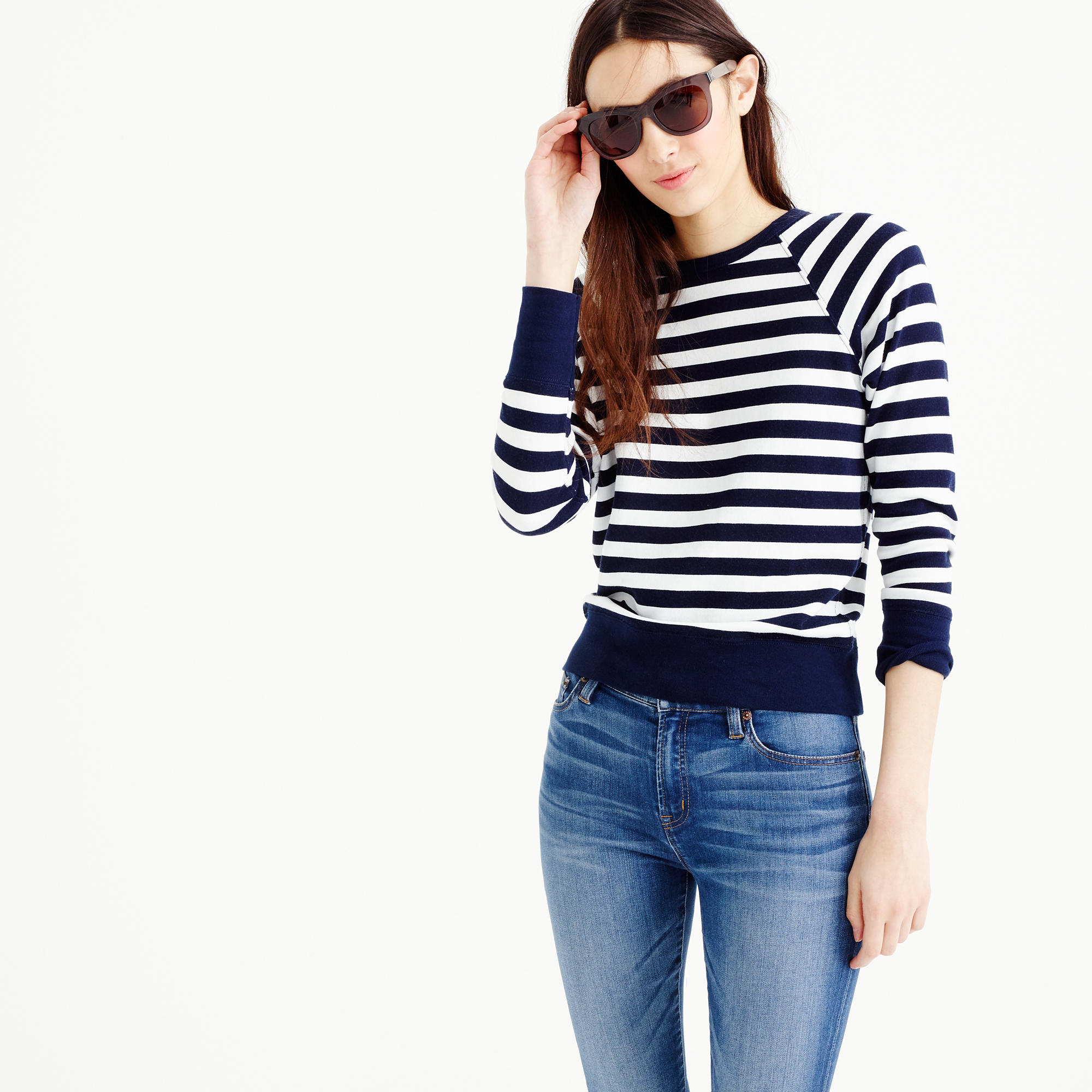 striped sweatshirt womens