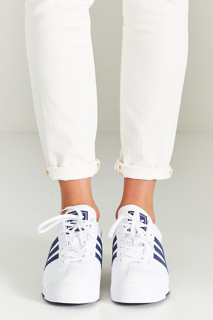 effect Sterkte Sui adidas Originals Samoa Blue Stripe Sneaker | Lyst