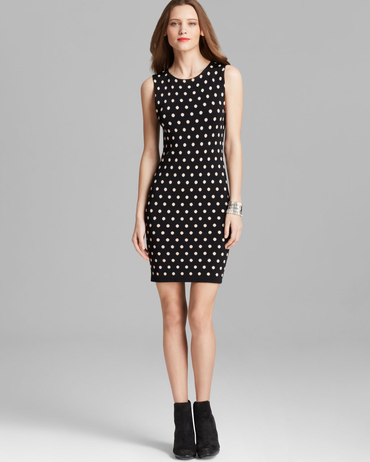 alice olivia polka dot dress