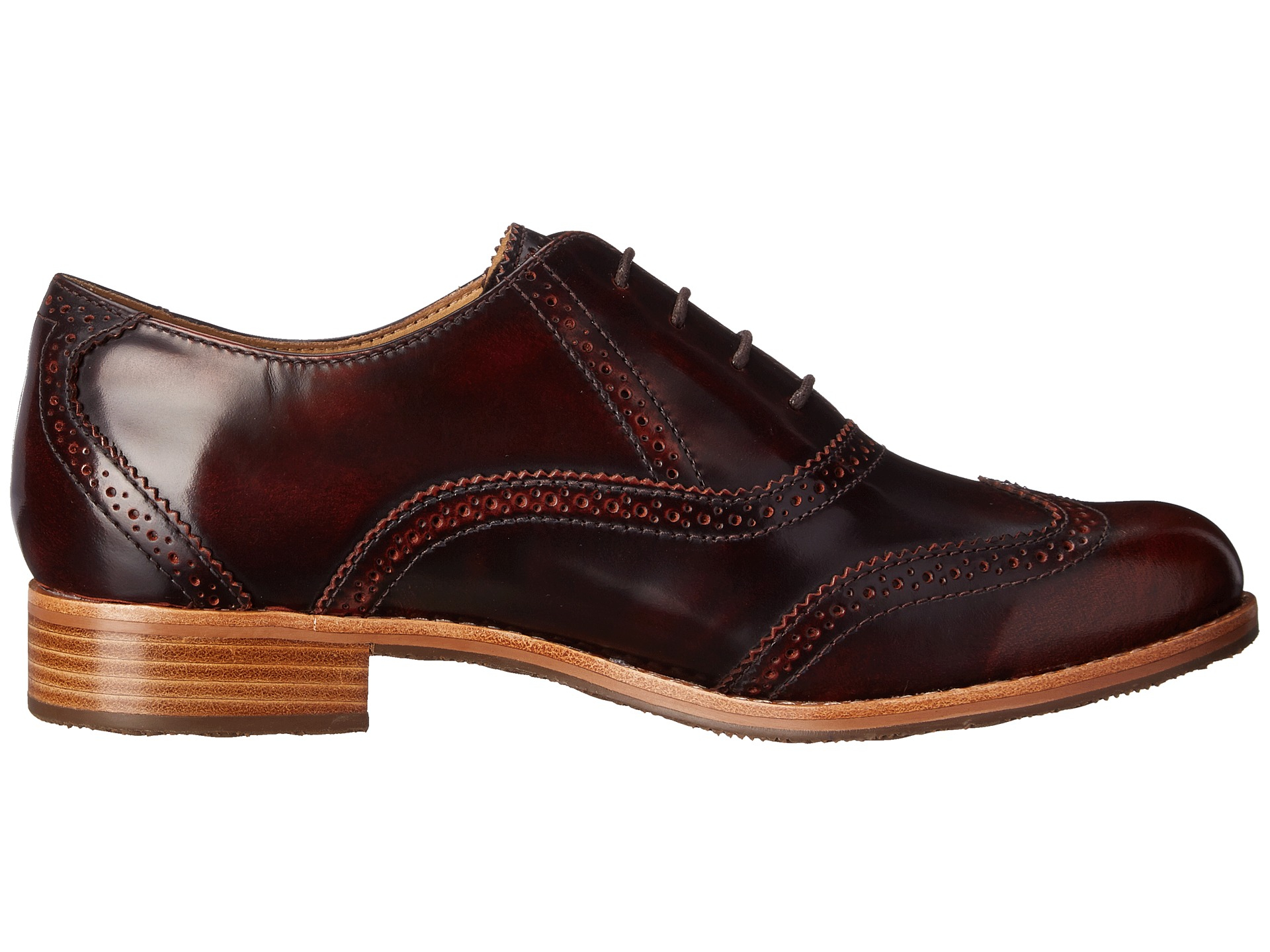 Sebago Claremont Brogue in Purple Lyst
