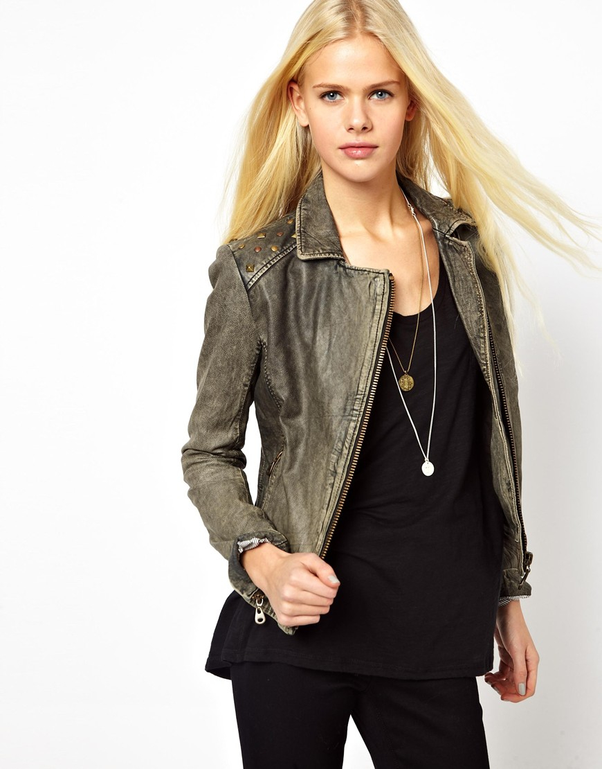 Doma Leather Jacket In Black Lyst Gallery
