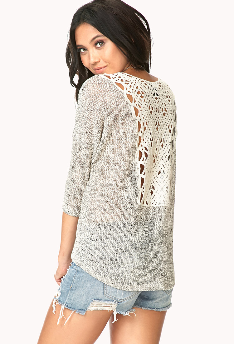 crochet back top