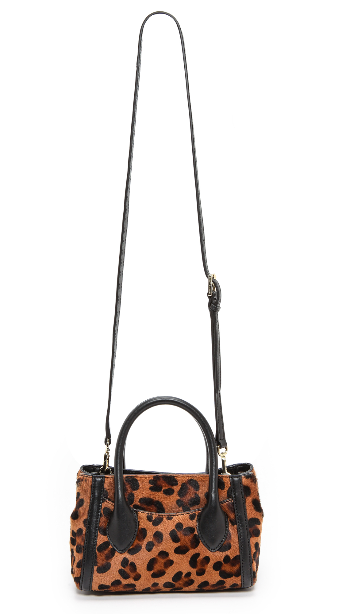 Tory burch Savannah Tiny Tote with Haircalf Classic Leopard Lyst