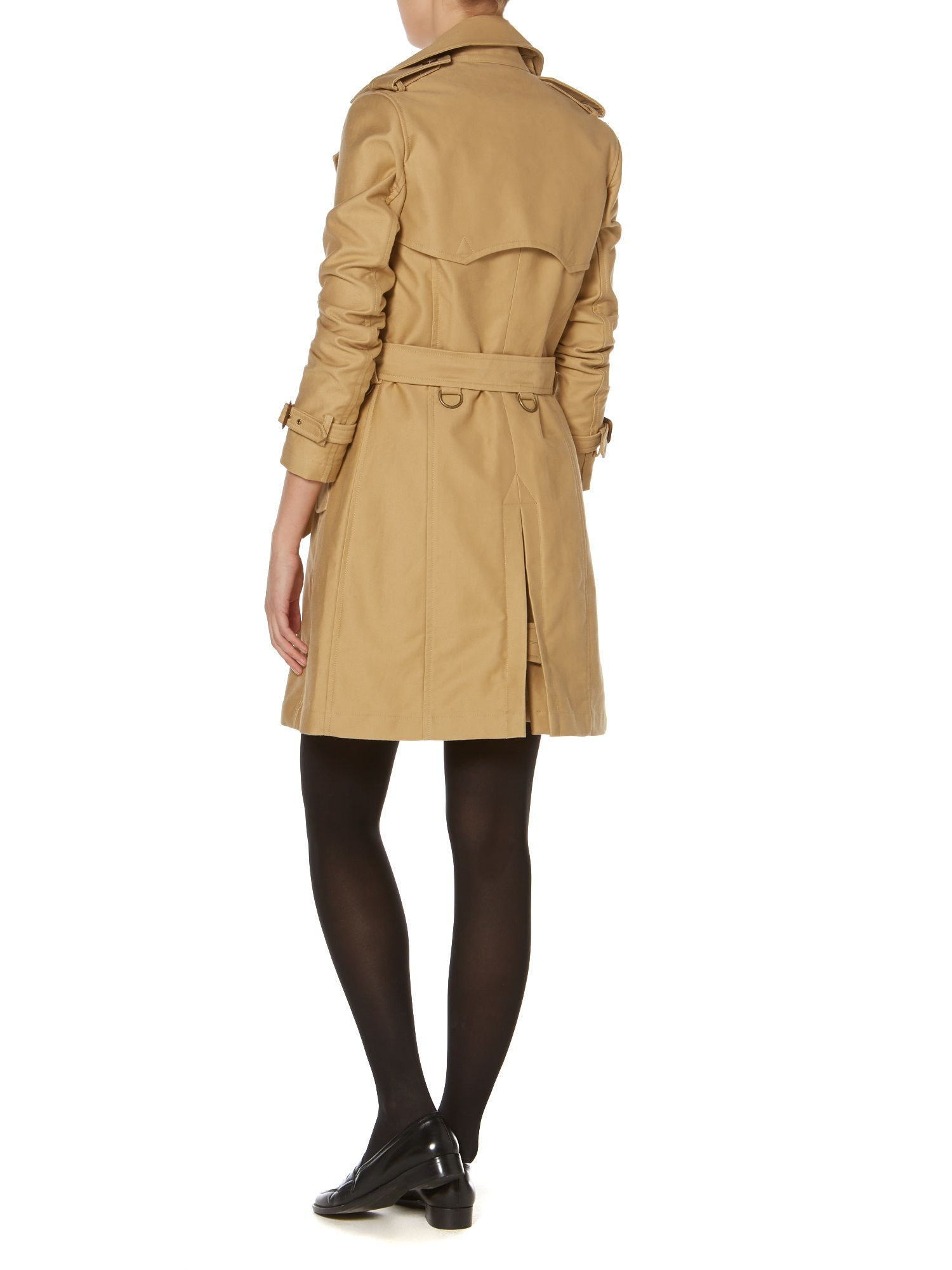 Polo ralph lauren Slim Fit Classic Trench Coat in Natural | Lyst