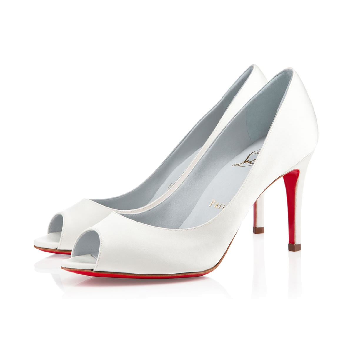 Christian louboutin You You Satin in White (OFF WHITE) | Lyst  