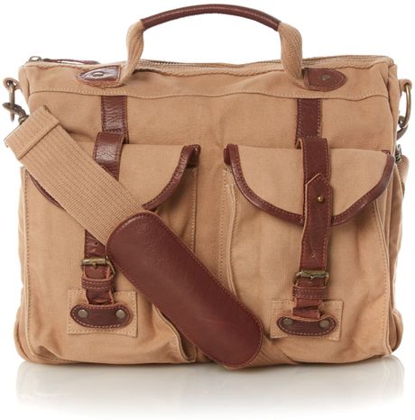 Barbour Archers Tarras Canvas Messenger Bag in Brown for Men (Sand) | Lyst