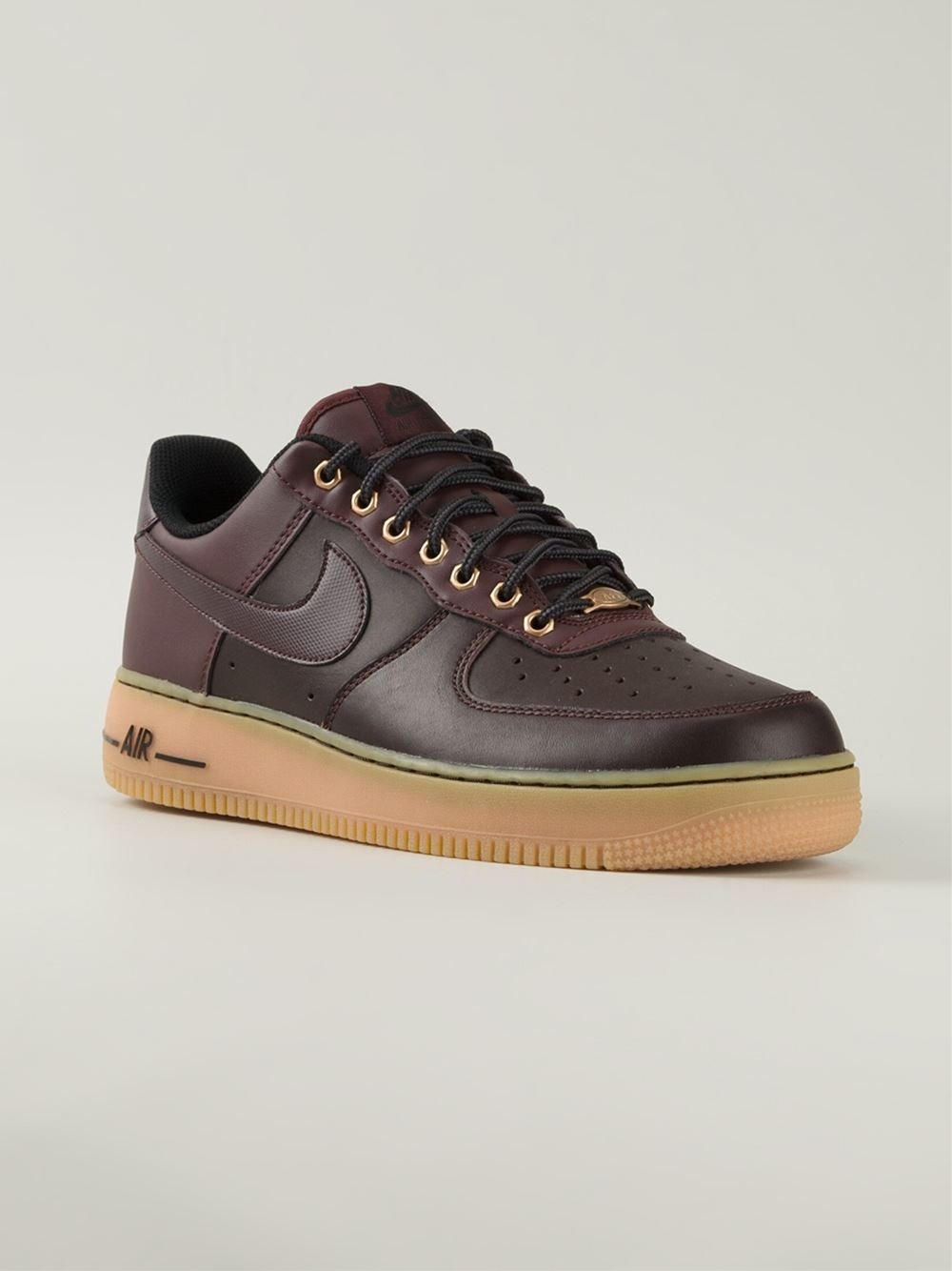 Brown Leather Covers The Nike Air Force 1 Low •