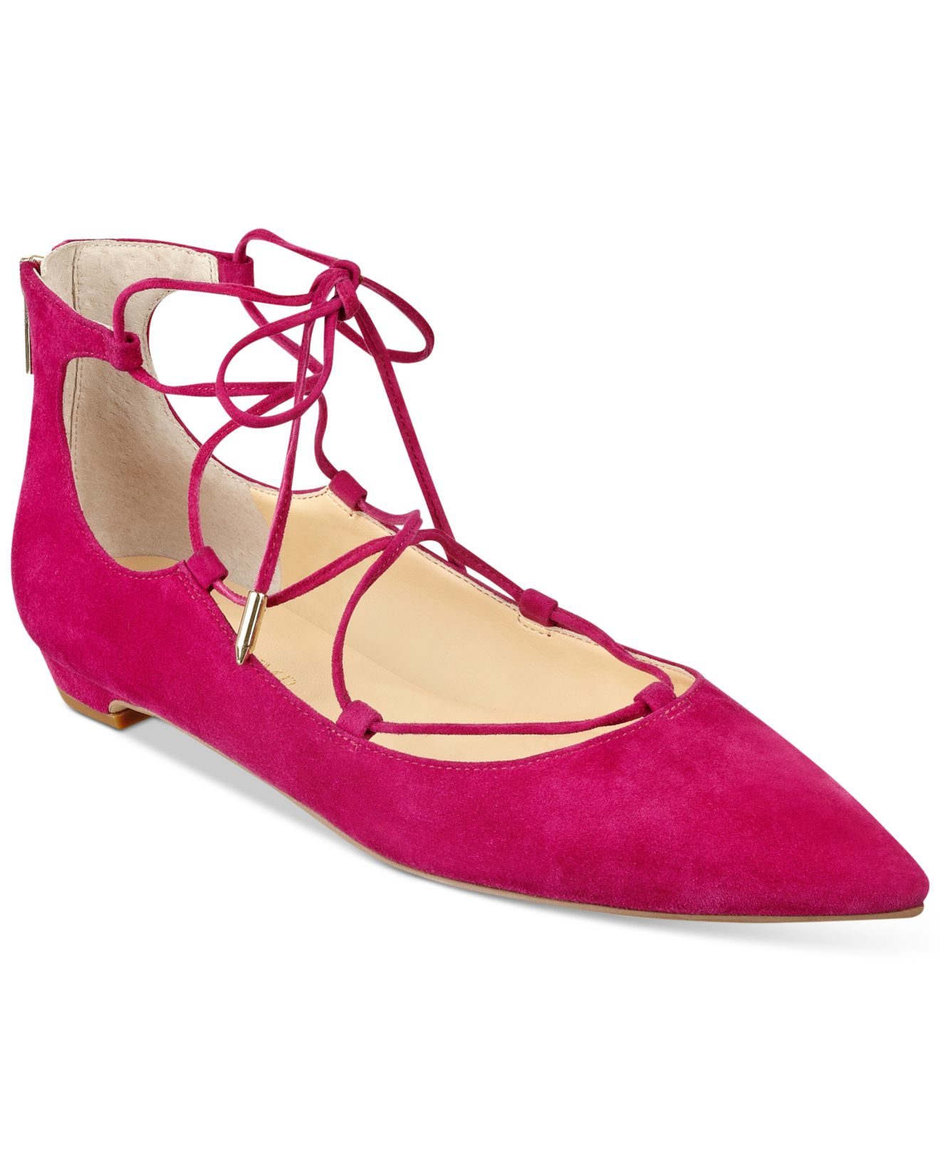 Lyst - Ivanka Trump Tropica Lace-up Flats in Pink
