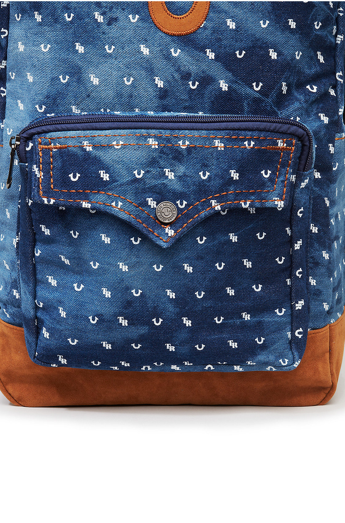 True Religion Handpicked Allover Horseshoe Backpack in Blue for Men | Lyst