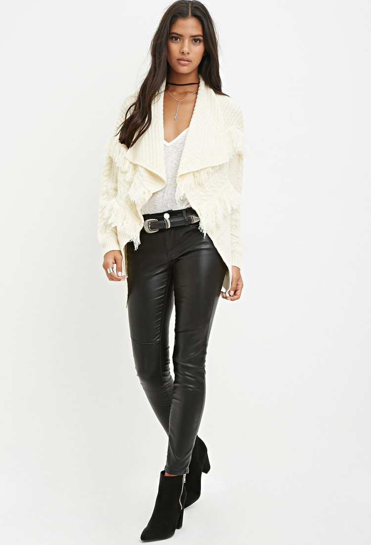 forever 21 fringe cardigan