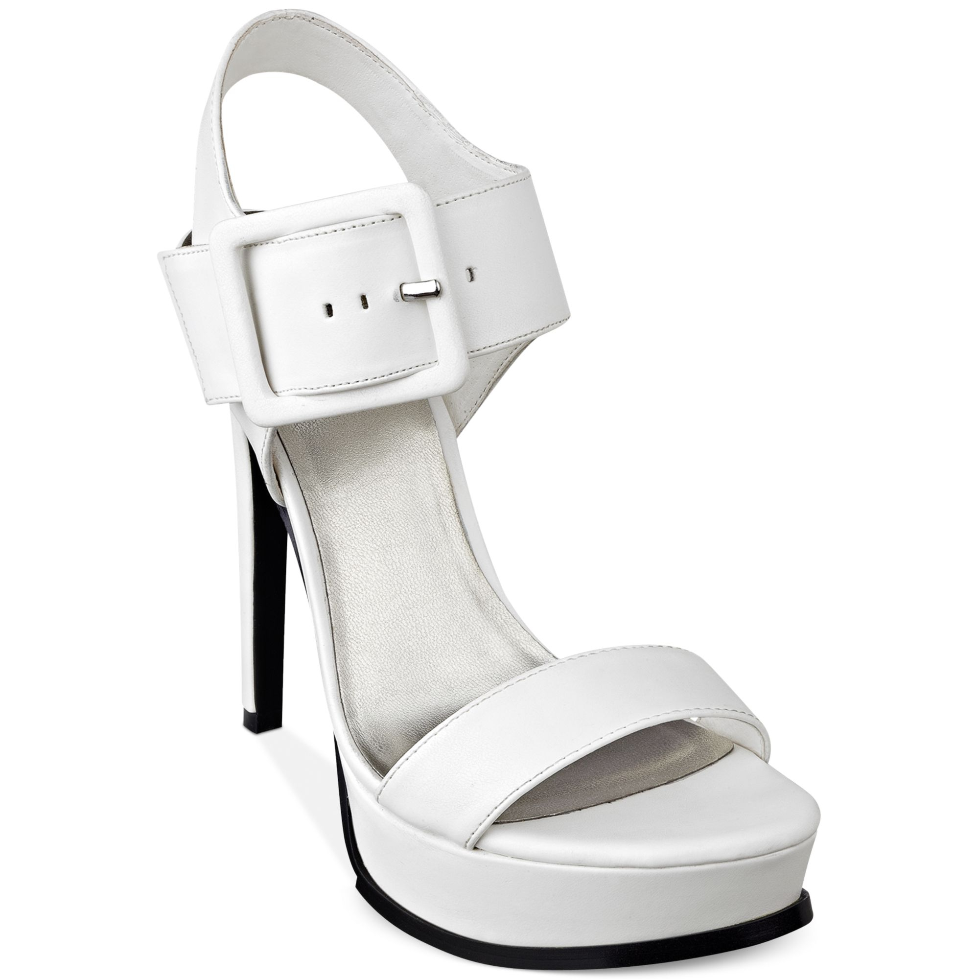 guess white heels
