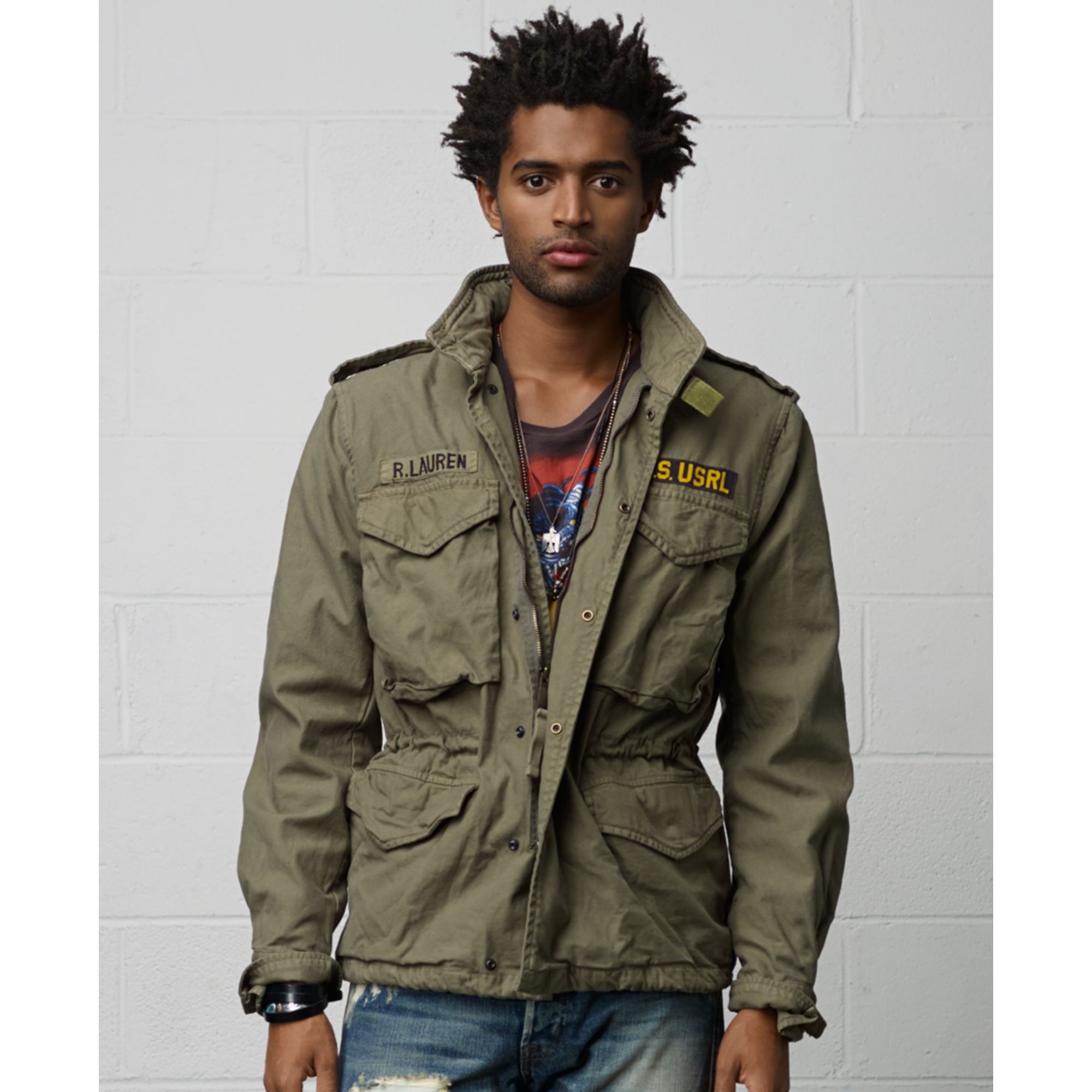 Denim & Supply Ralph Lauren Field Jacket in Army Olive (Green) for Men -  Lyst