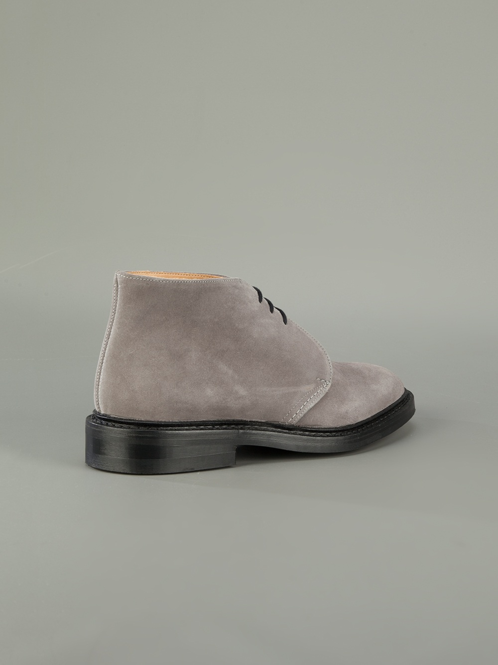 Lyst Tricker'S Suede Desert Boots in Gray for Men