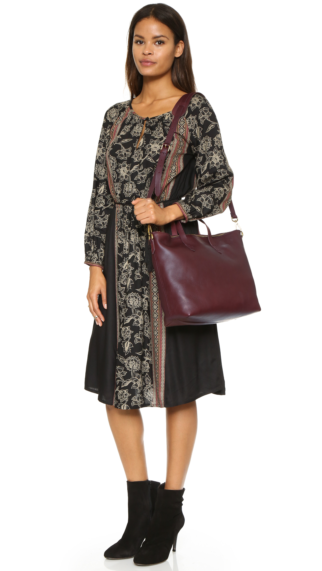 madewell medium transport tote cabernet