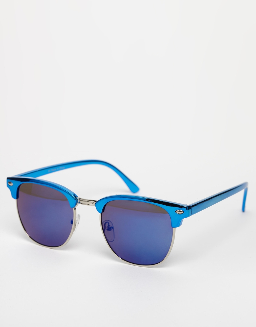 blue clubmaster sunglasses
