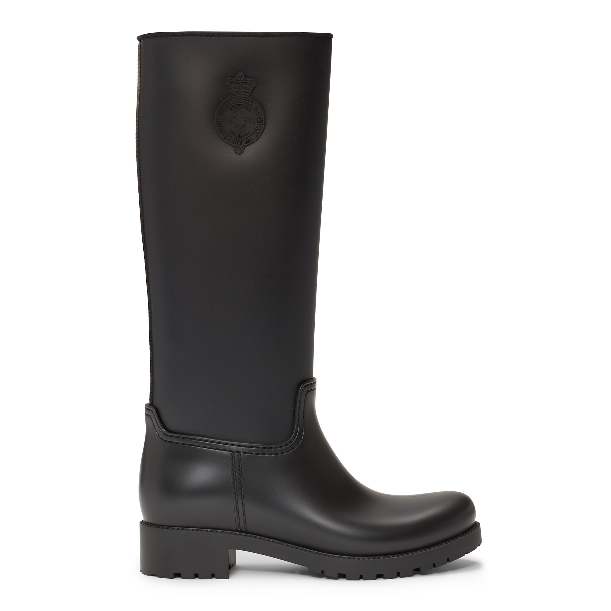 ralph lauren black rain boots