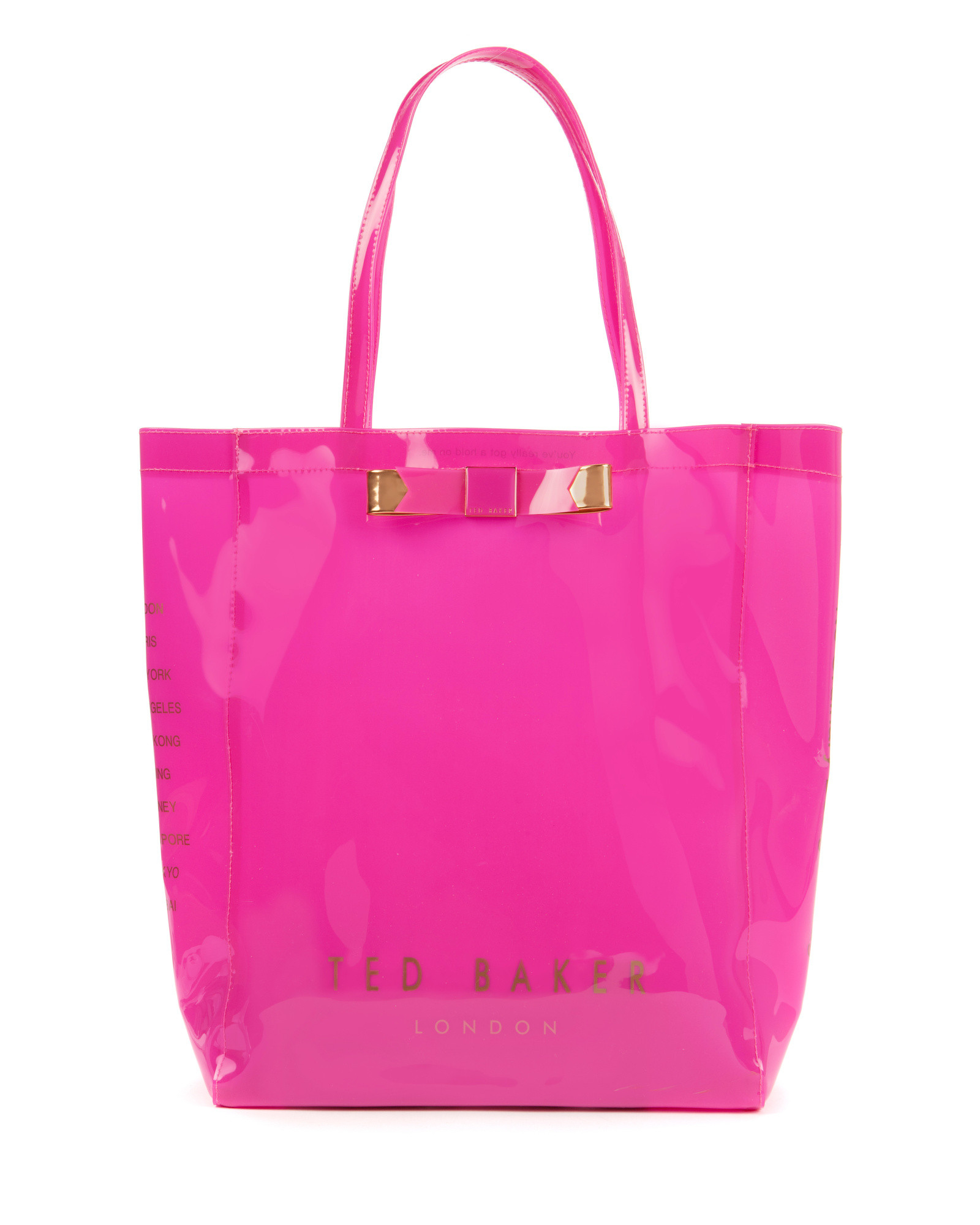 Ted Baker Bow Shopper Bag in Pink (Bright Pink) | Lyst