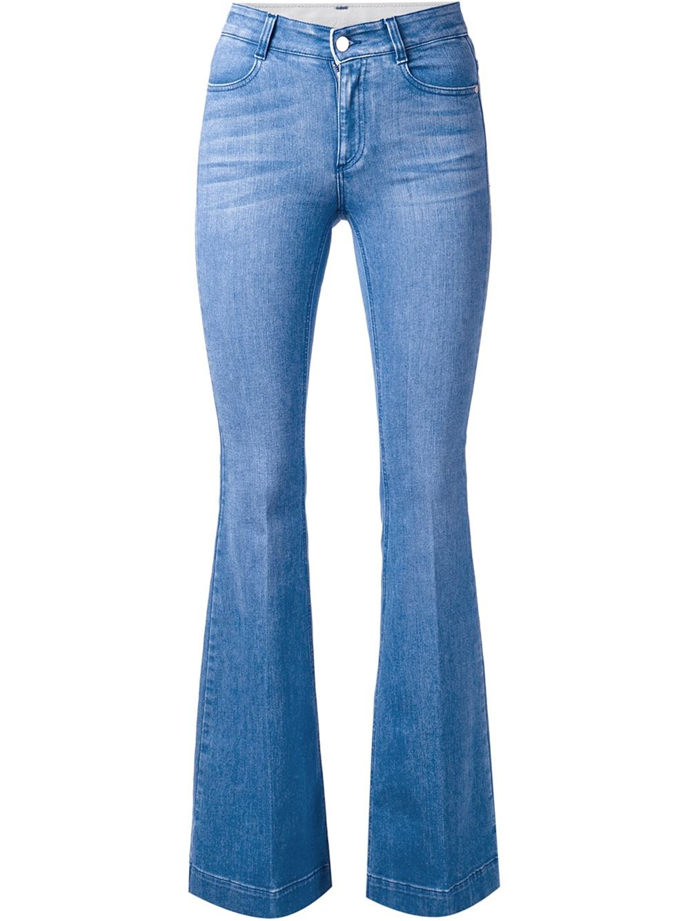 Stella McCartney Flared Jeans in Blue | Lyst