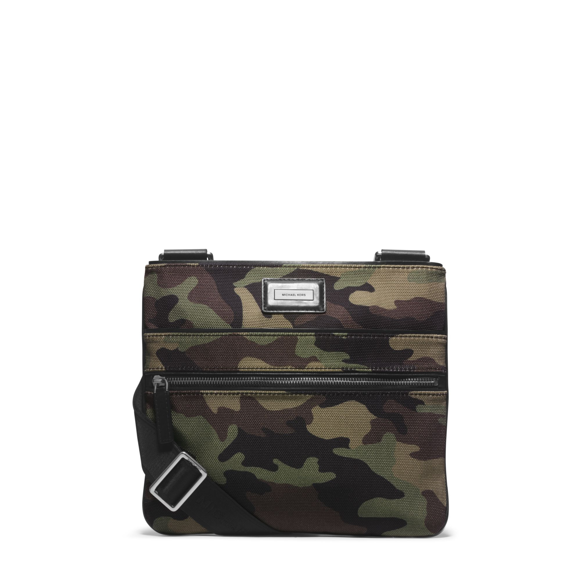 Michael Kors Windsor Camouflage Flat Crossbody Bag in Army (Green) for