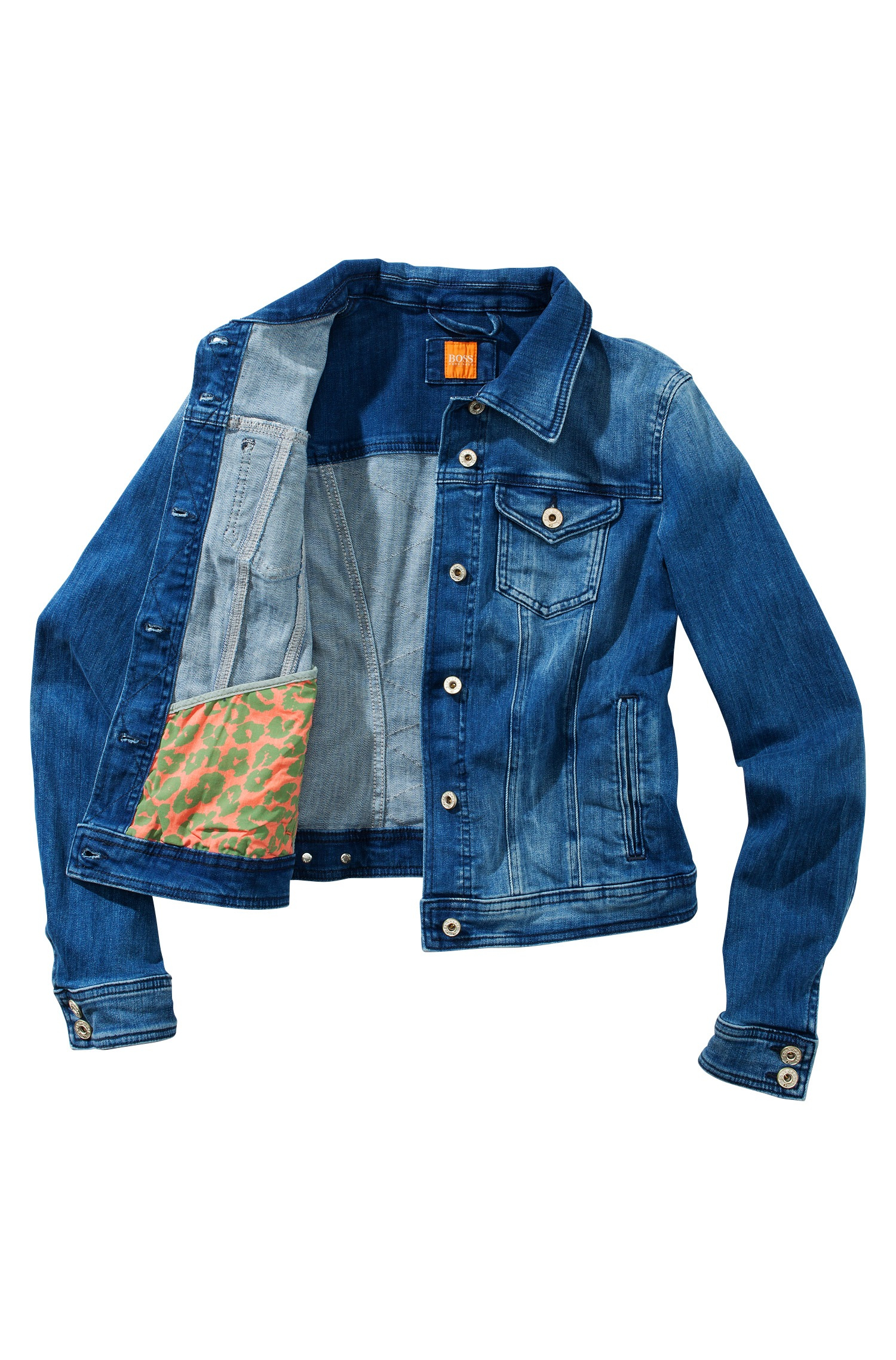 BOSS Orange Cotton Blend Denim Jacket Lynna By in Blue | Lyst Canada