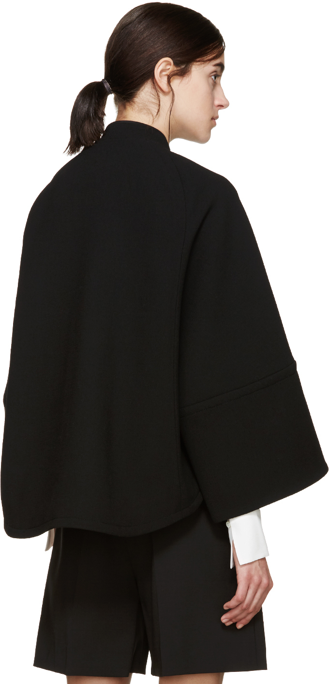 crepe cape jacket