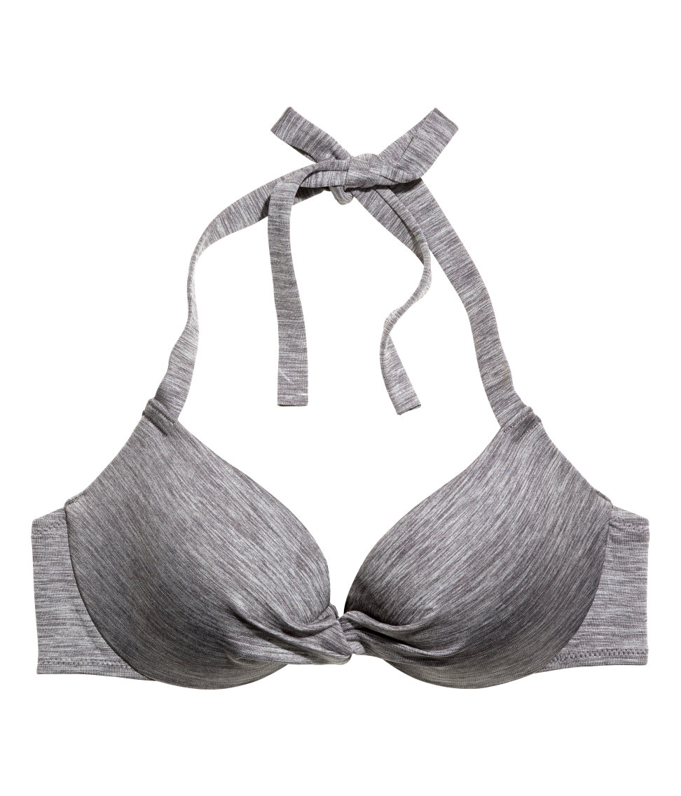 gray bikini top