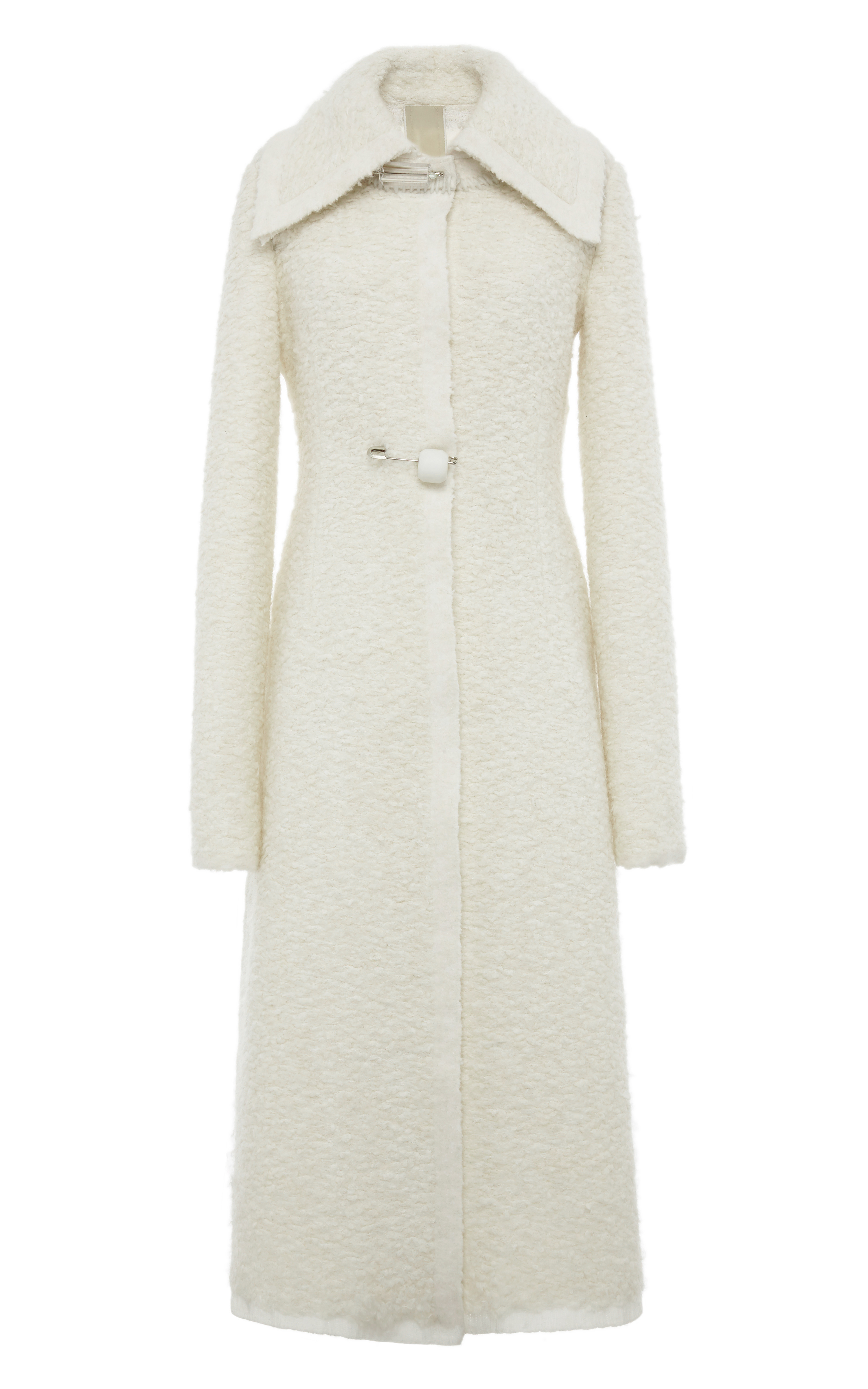 Lyst Calvin Klein Cream and White Textured Mohair and Wool Knit