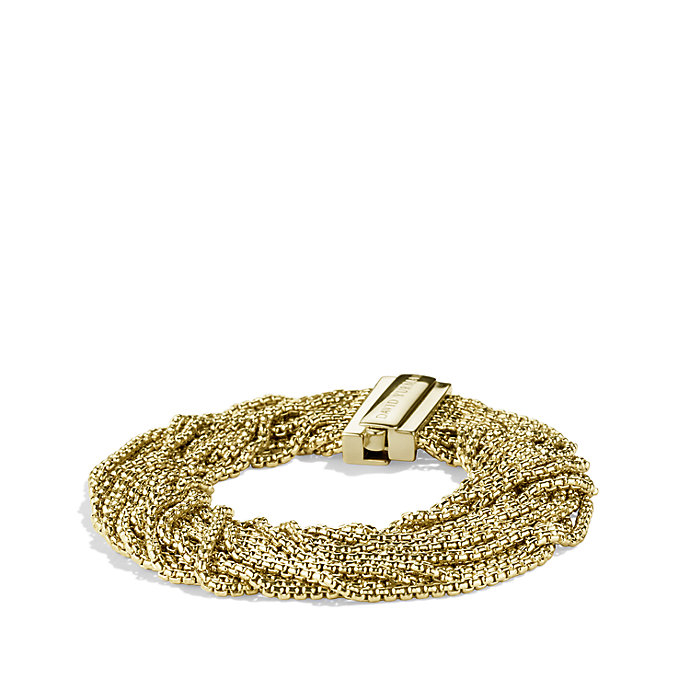 David Yurman MultiRow Box Chain Bracelet in Gold (multi) Lyst