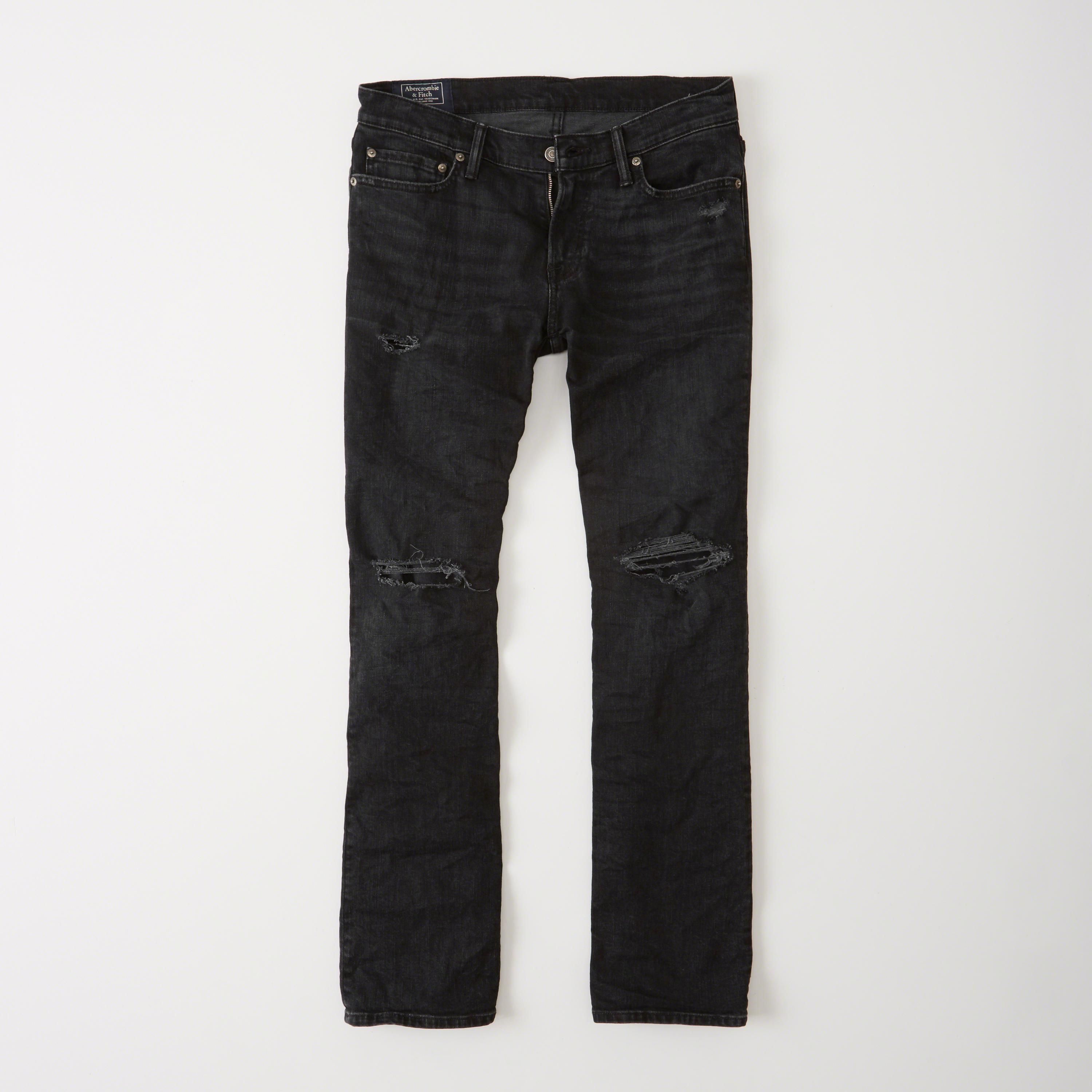 Lyst Abercrombie & Fitch Boot Cut Jeans in Black for Men