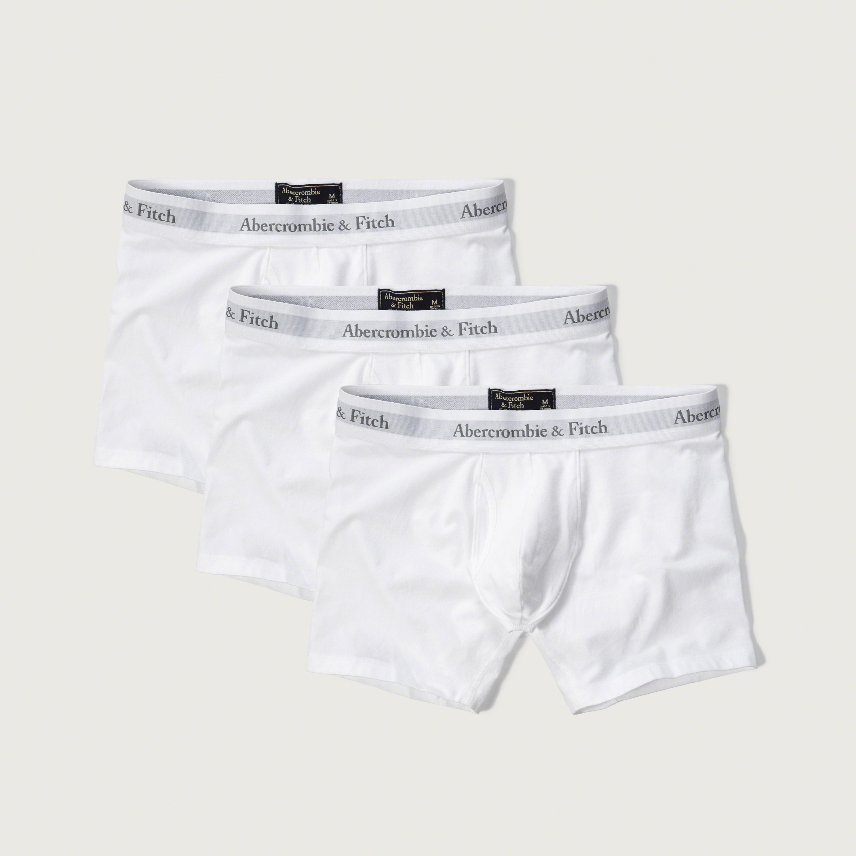 Abercrombie & fitch 3-pack Boxer Brief in White for Men | Lyst