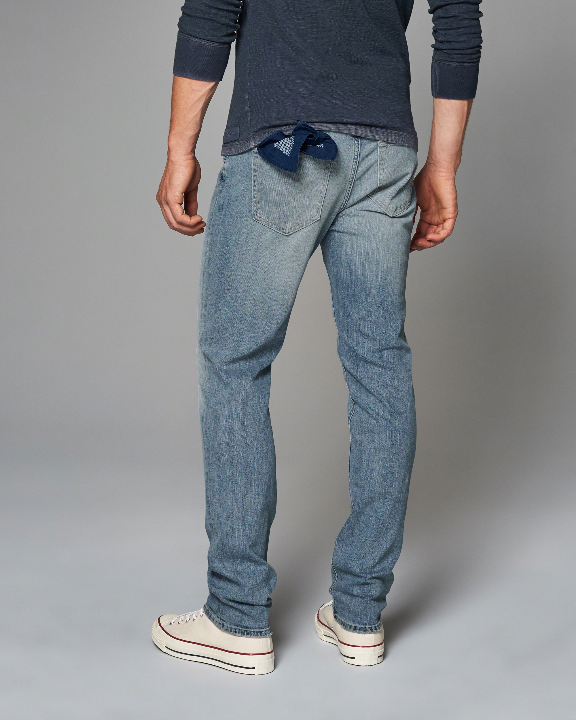 Lyst Abercrombie And Fitch Athletic Skinny Jeans In Blue For Men