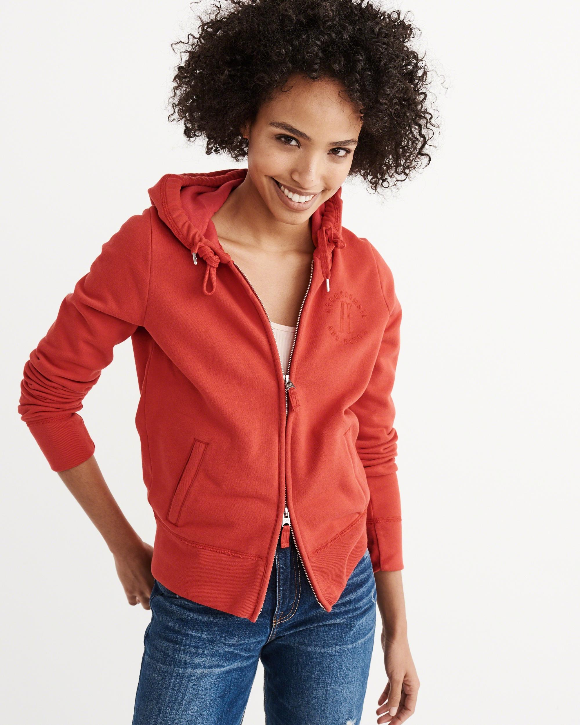 abercrombie zip up hoodie
