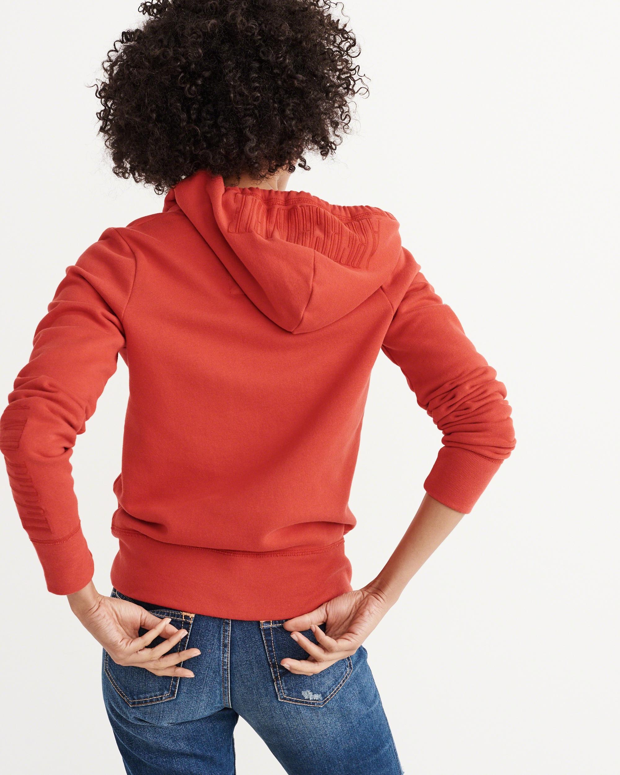 Lyst - Abercrombie & Fitch Full-zip Fleece Hoodie in Red