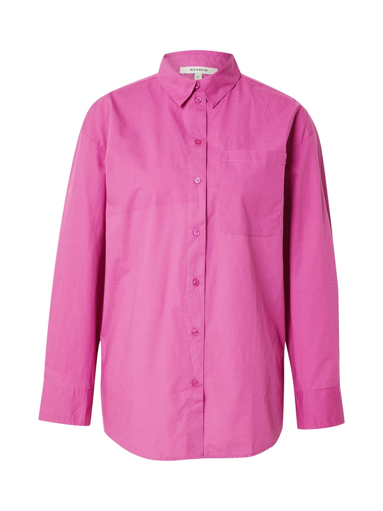 GARCIA Damen Bluse Langarm – Aus Viskose, Mit Noppenstruktur, Regular Fit