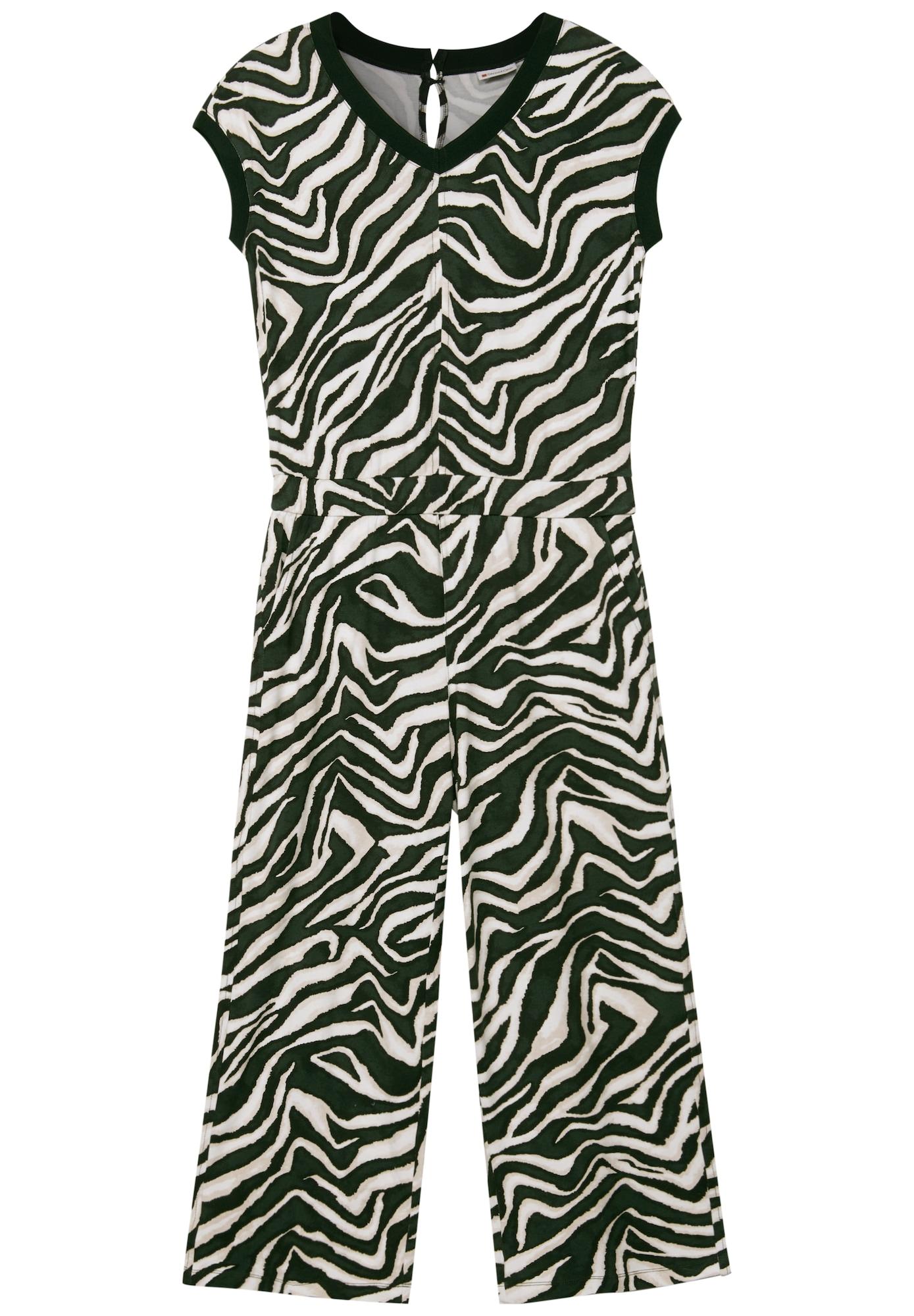 STREET ONE Damen Jumpsuit Sommer – Mit Print, Geradem Bein, Knopfleiste & Gummibund, Aus Weicher Viskose