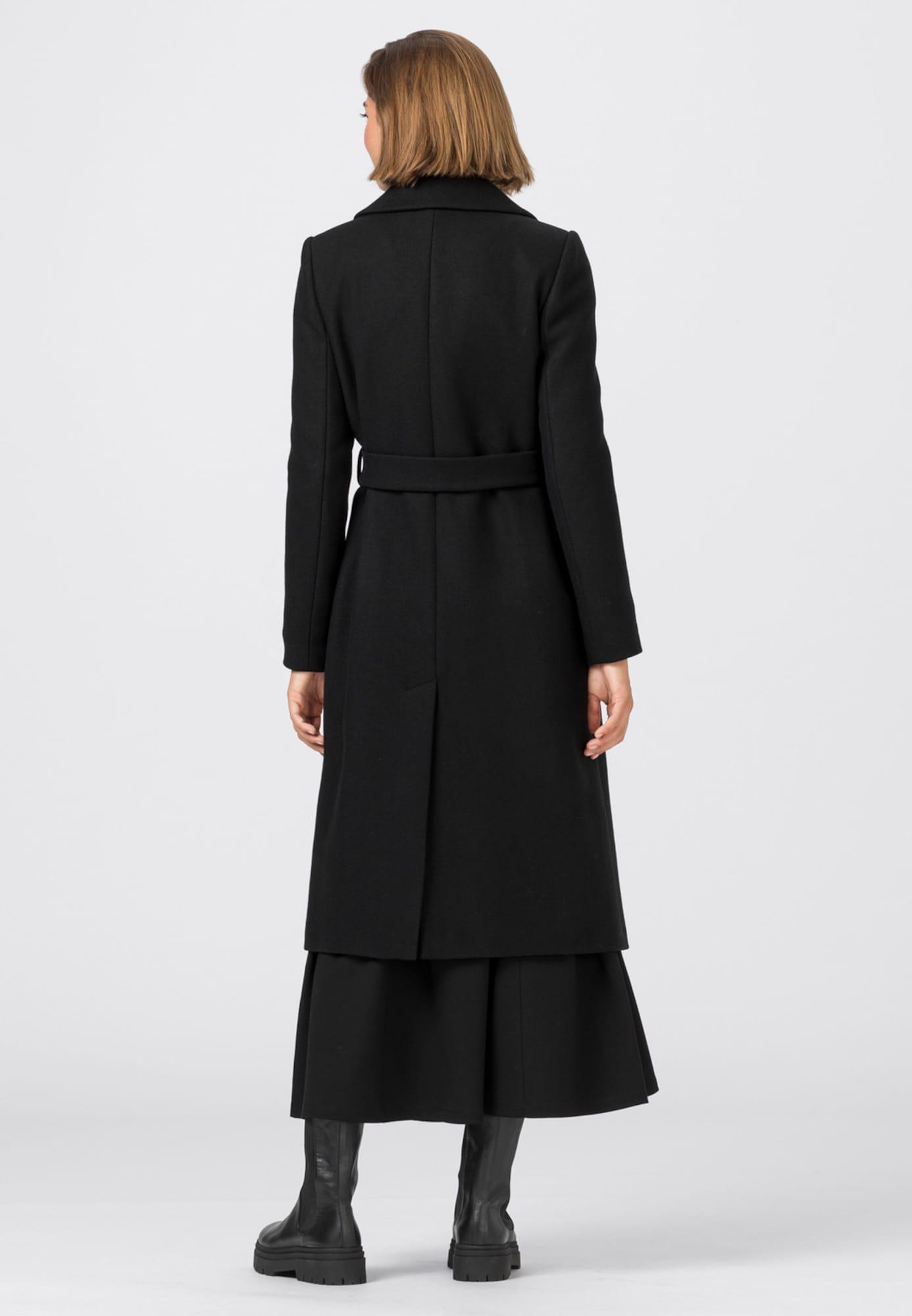 Hallhuber Damen Hallhuber Daunenmantel Schwarz Daunen Mantel