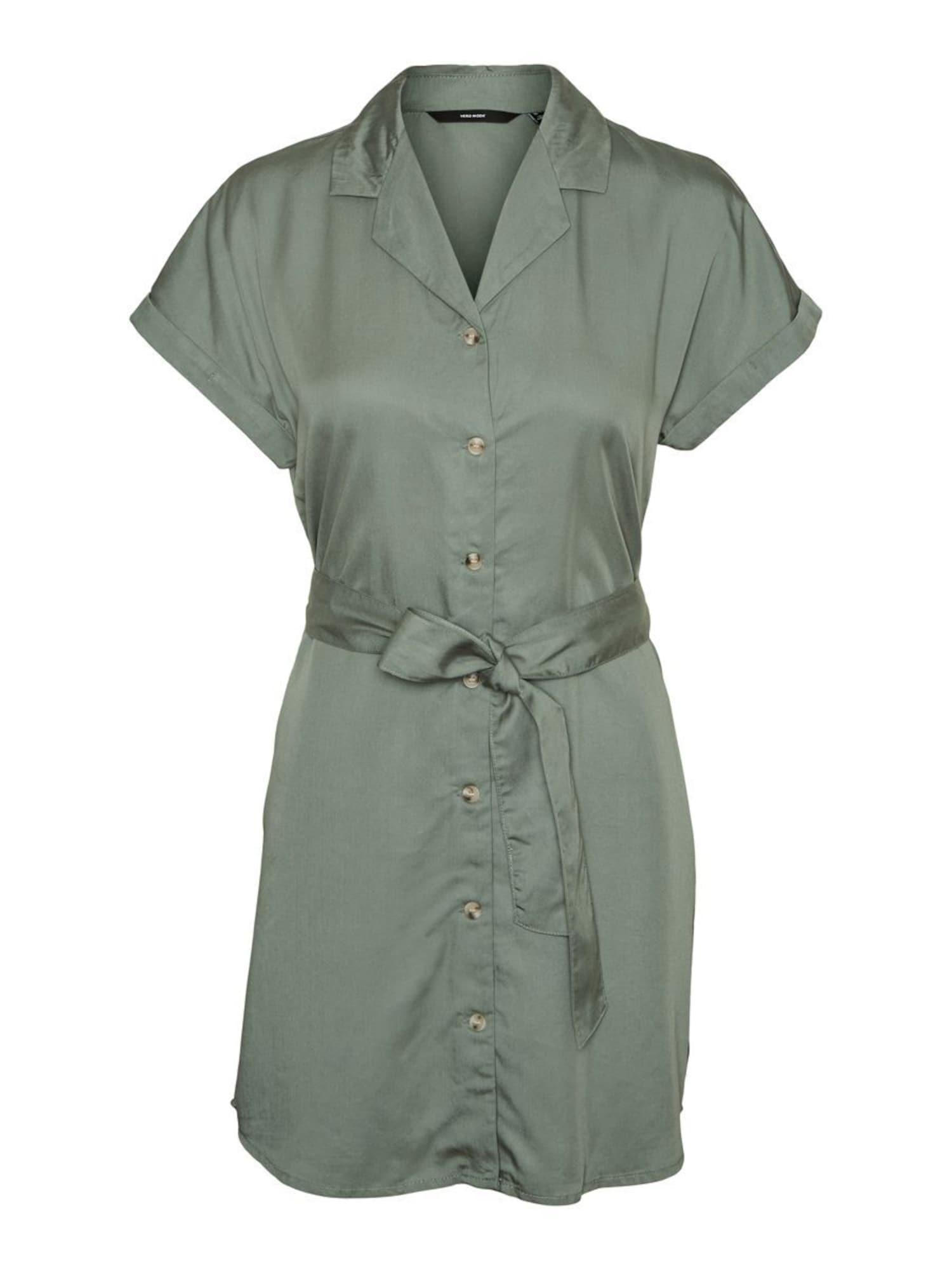 Vero Moda Blusenkleid in Grün | Lyst DE