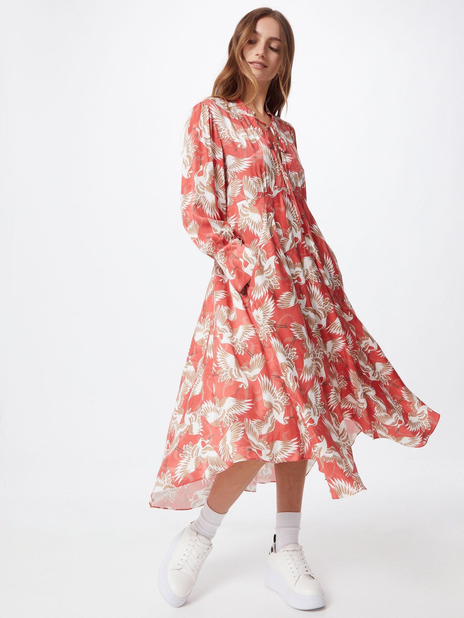 HUGO Kleid 'Kaflore' in Rot | Lyst DE