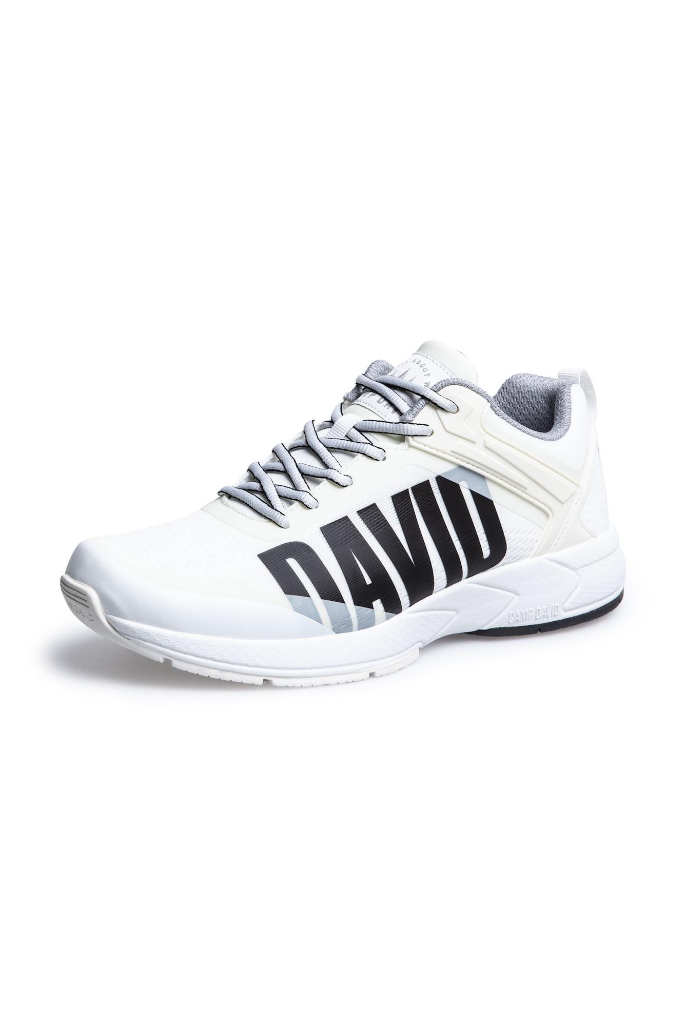 Camp David Herren Leichter Sneaker Knit-Design Mit Rubber Artwork  Bequem  & Stylish Knit Sneaker Mit Gummi Artwork