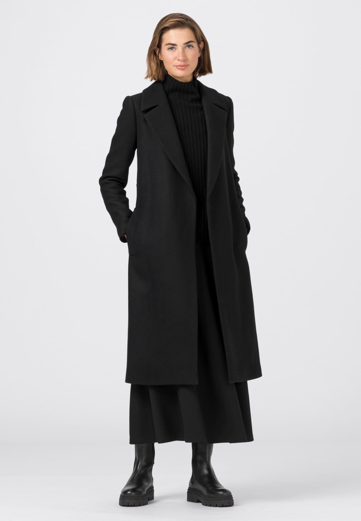 Hallhuber Jacke Daunenmantel Schwarz Hallhuber Hallhuber Mantel A