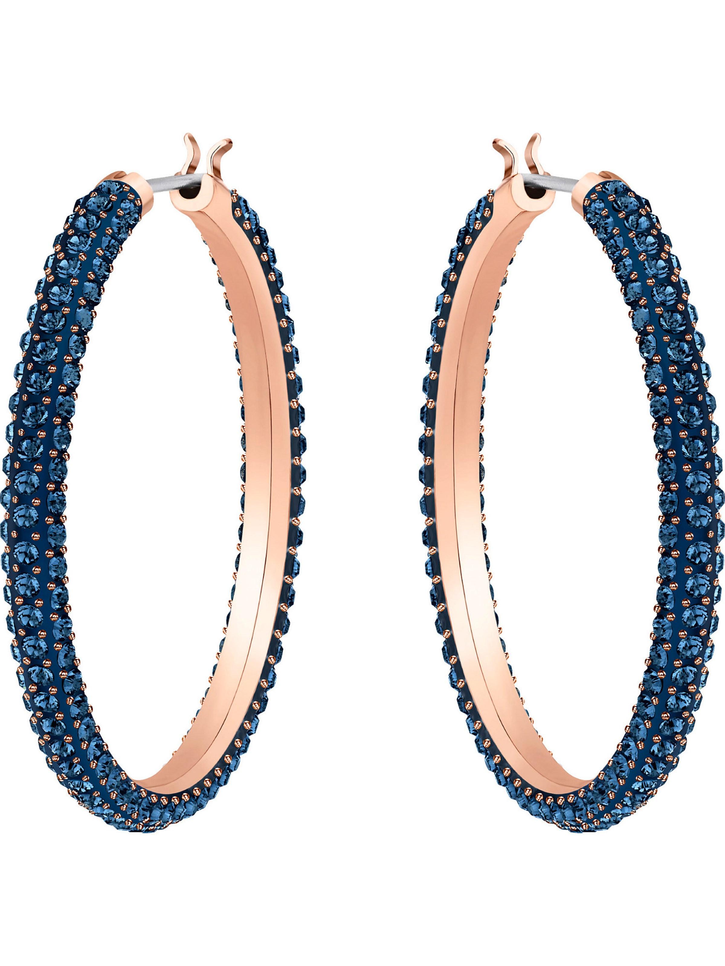 Swarovski Paar Creolen »Stone, blau, rosé Vergoldung, 5408459« mit ®  Kristallen in Blau | Lyst AT