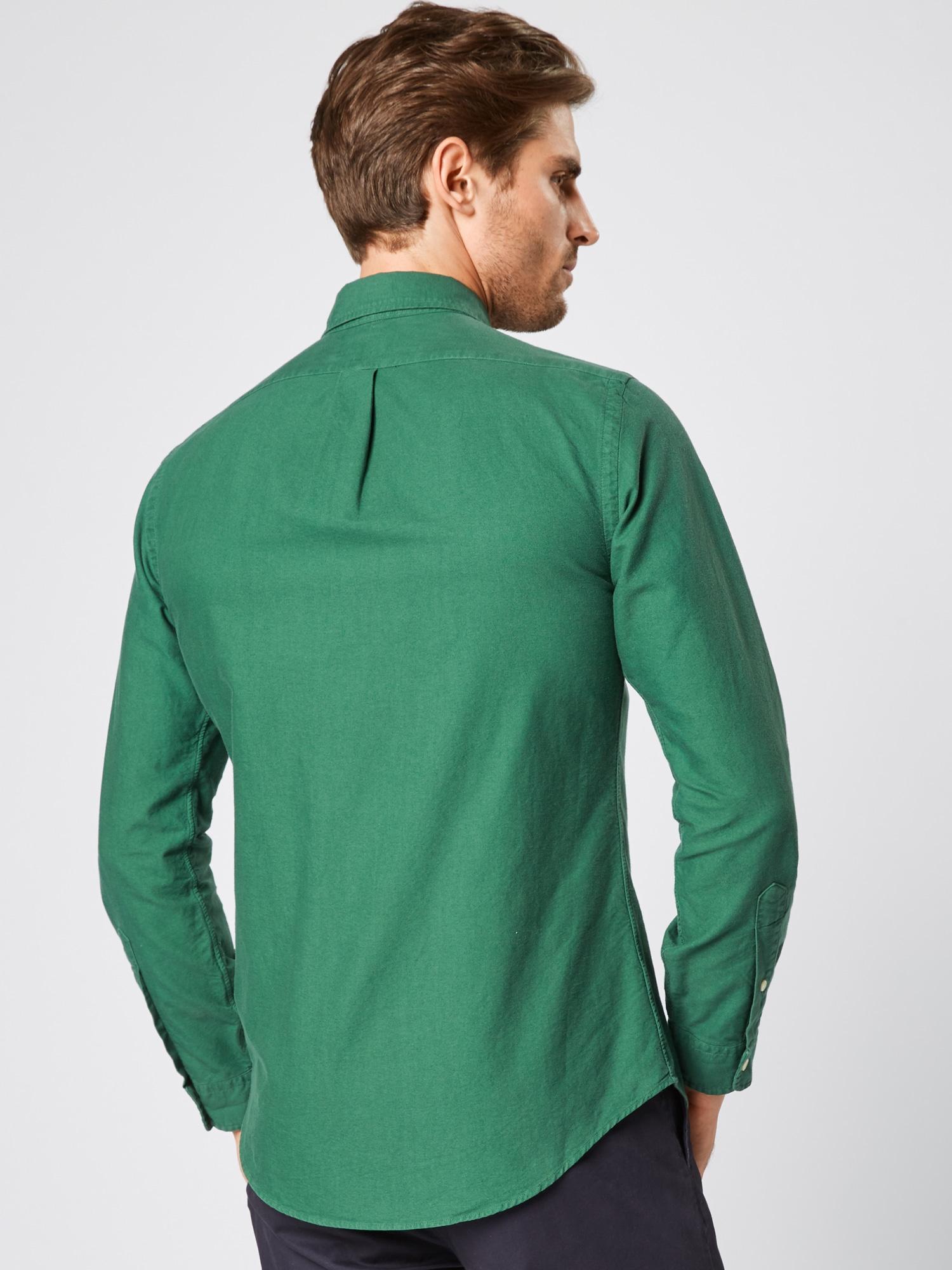 Polo Ralph Lauren Hemd 'GD OXFORD-SL BD PPC SPT' in Grün für Herren | Lyst  DE