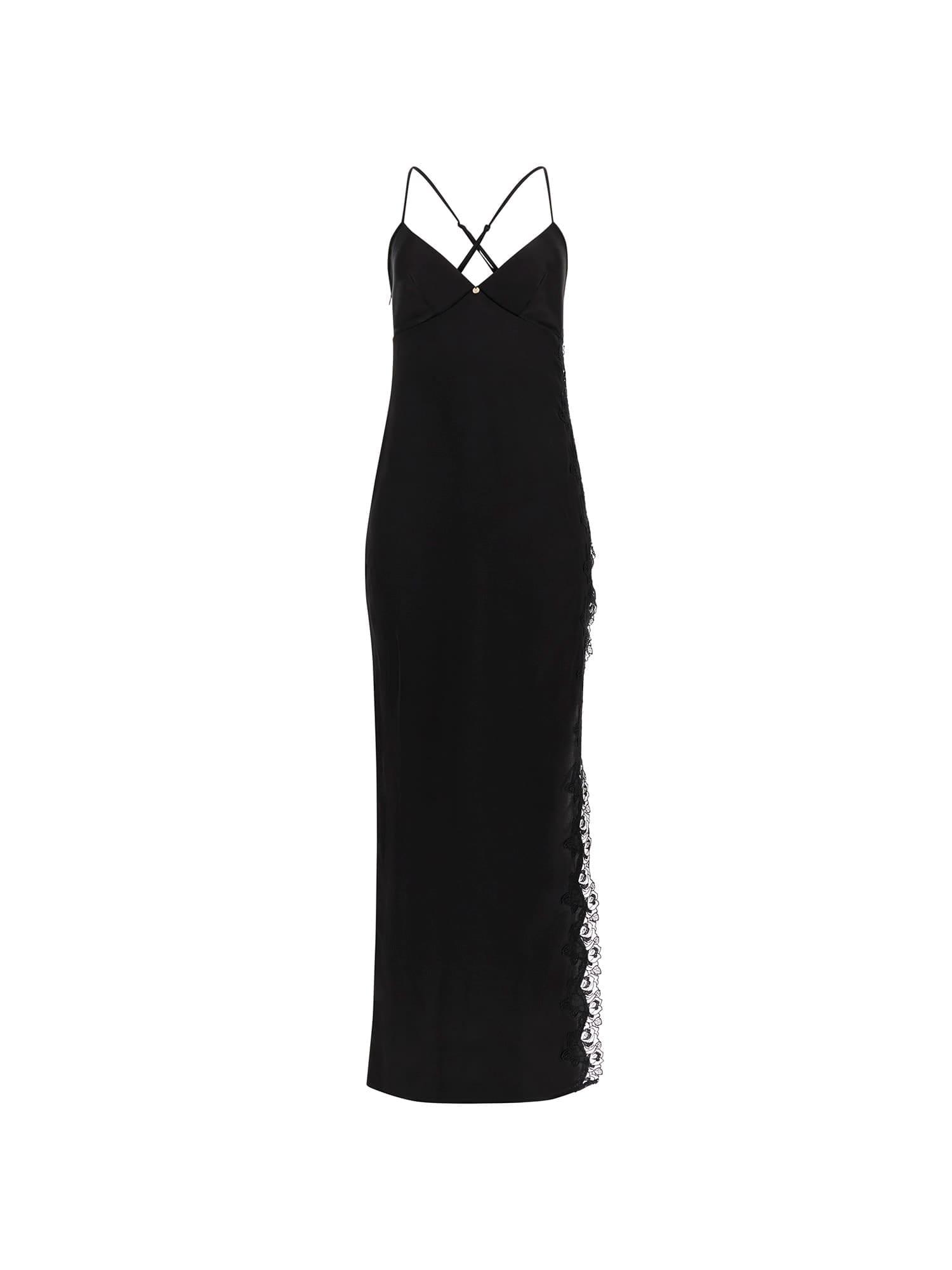 GUESS Damen Maxikleid Aus Chiffon, Langärmelig Mit Schaldruck – Lässig & Vielseitig
