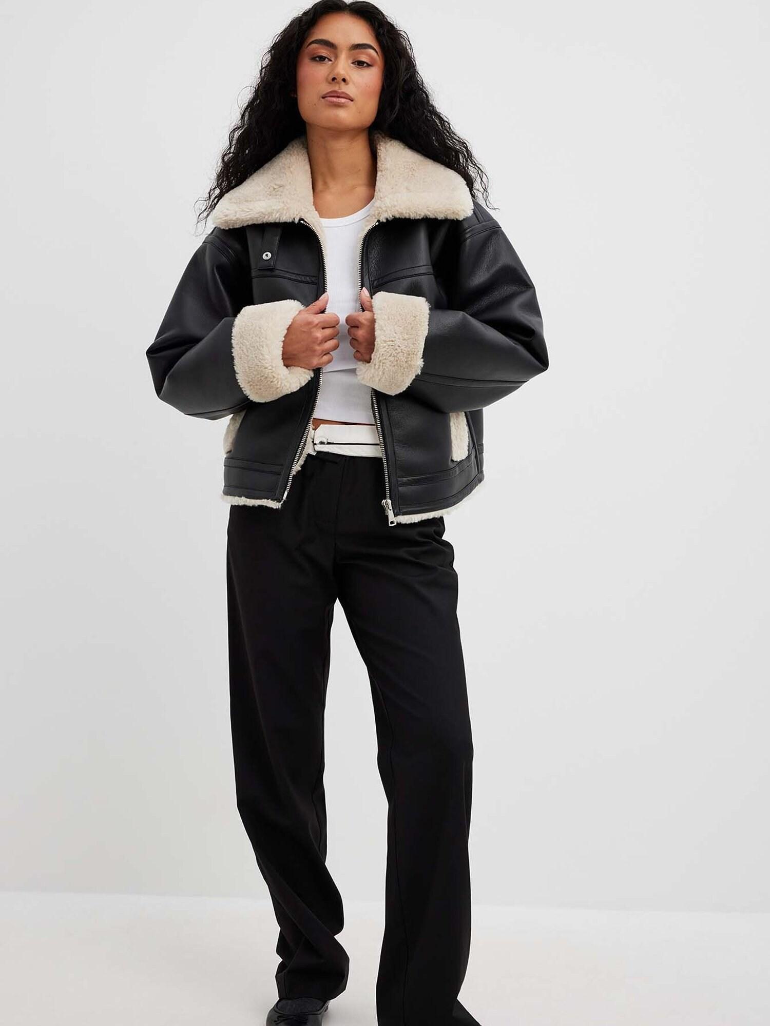 Asos Na Kd Jacke Schwarz Na Kd Schwarze Jacke Mit Teddyfutter NA