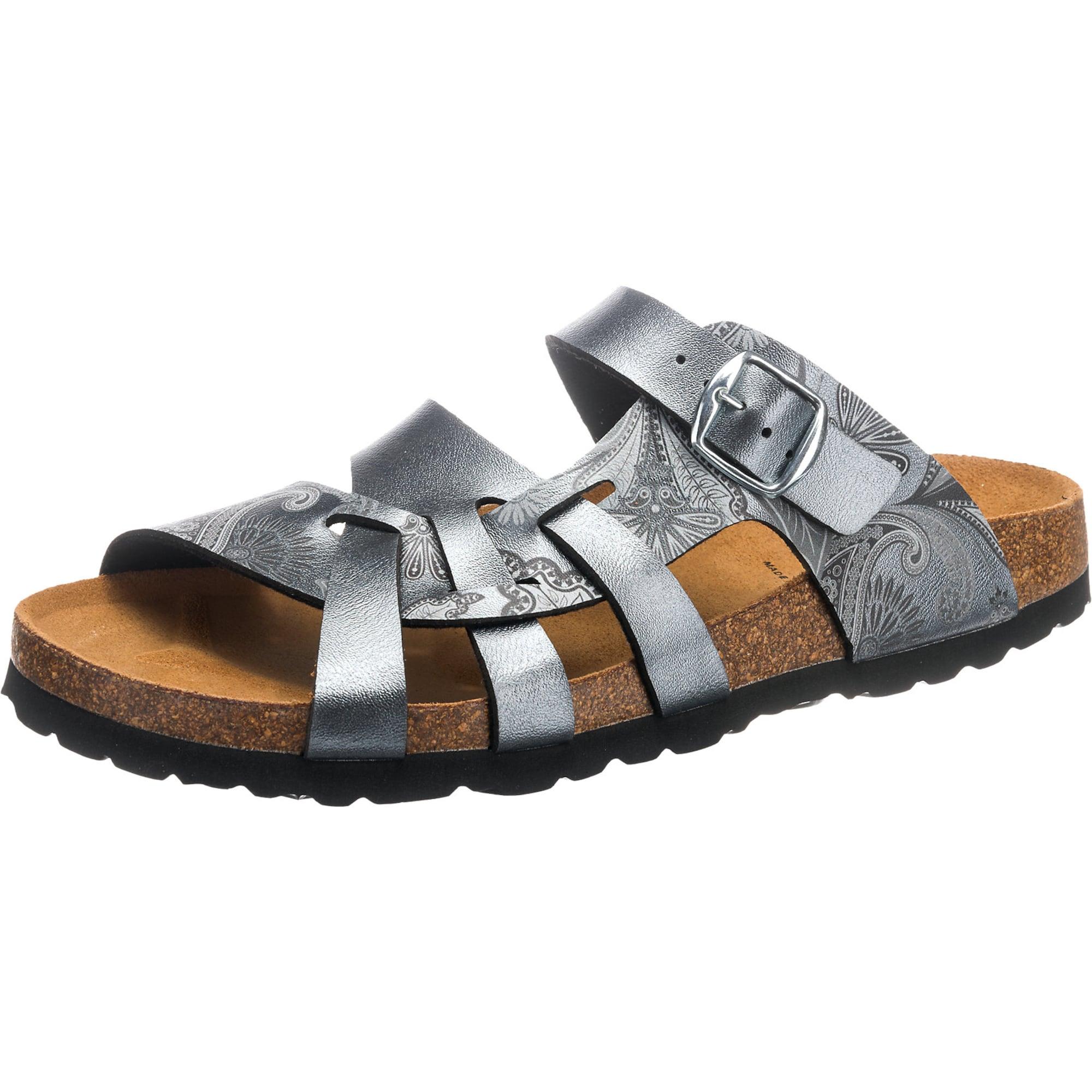 Lico Damen Pantoletten Clea - Bequeme Sommerschuhe Mit Klettverschluss