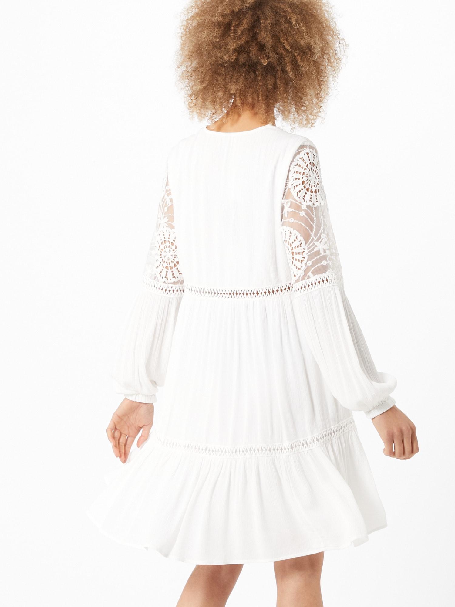 Yas Kleid Weiß Lochstickerei Yas Kleid Weiß Lochstickerei