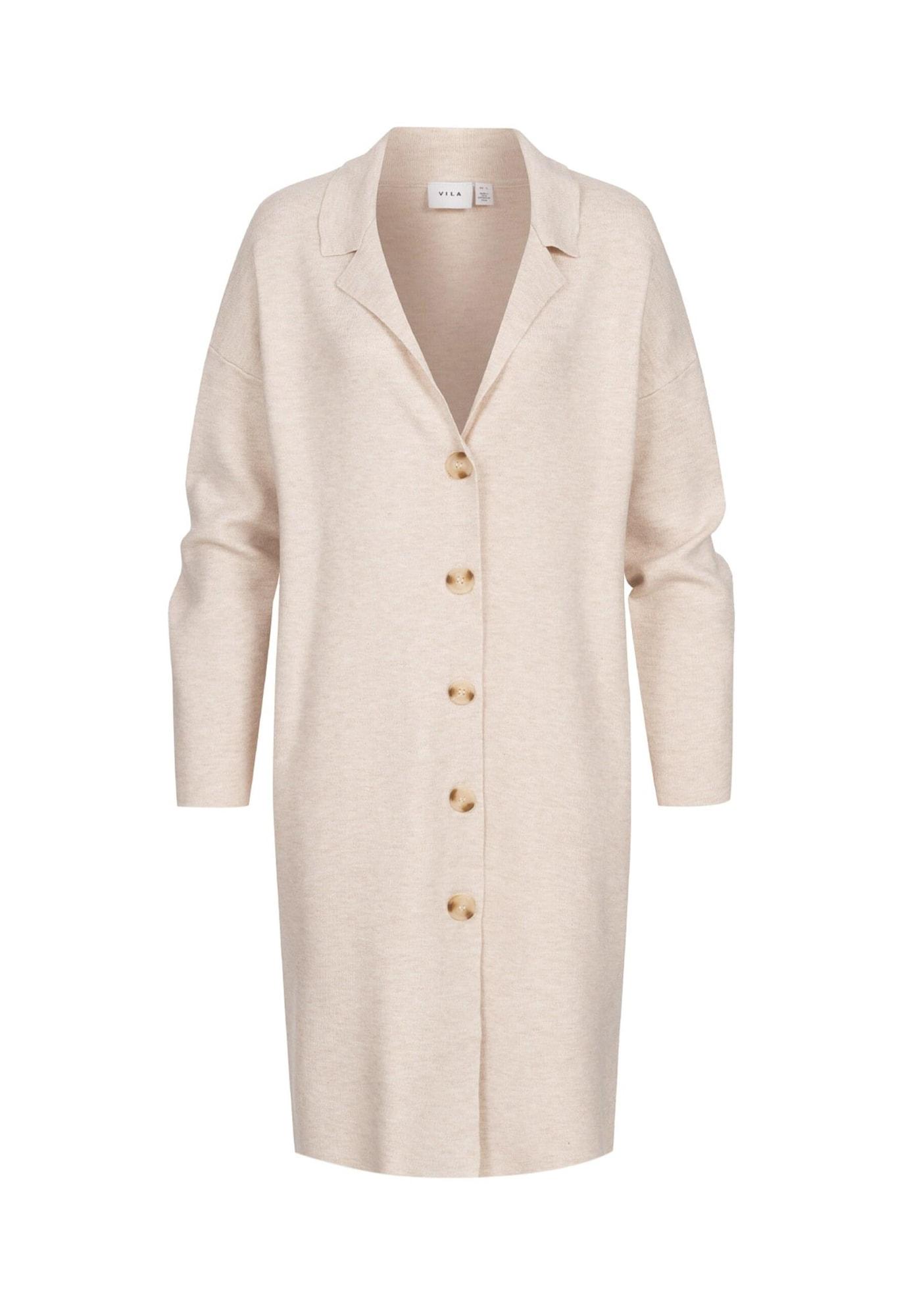 Vila Strickjacke Lang Beige VILA Strickjacke 'VIRil' In Hellbeige