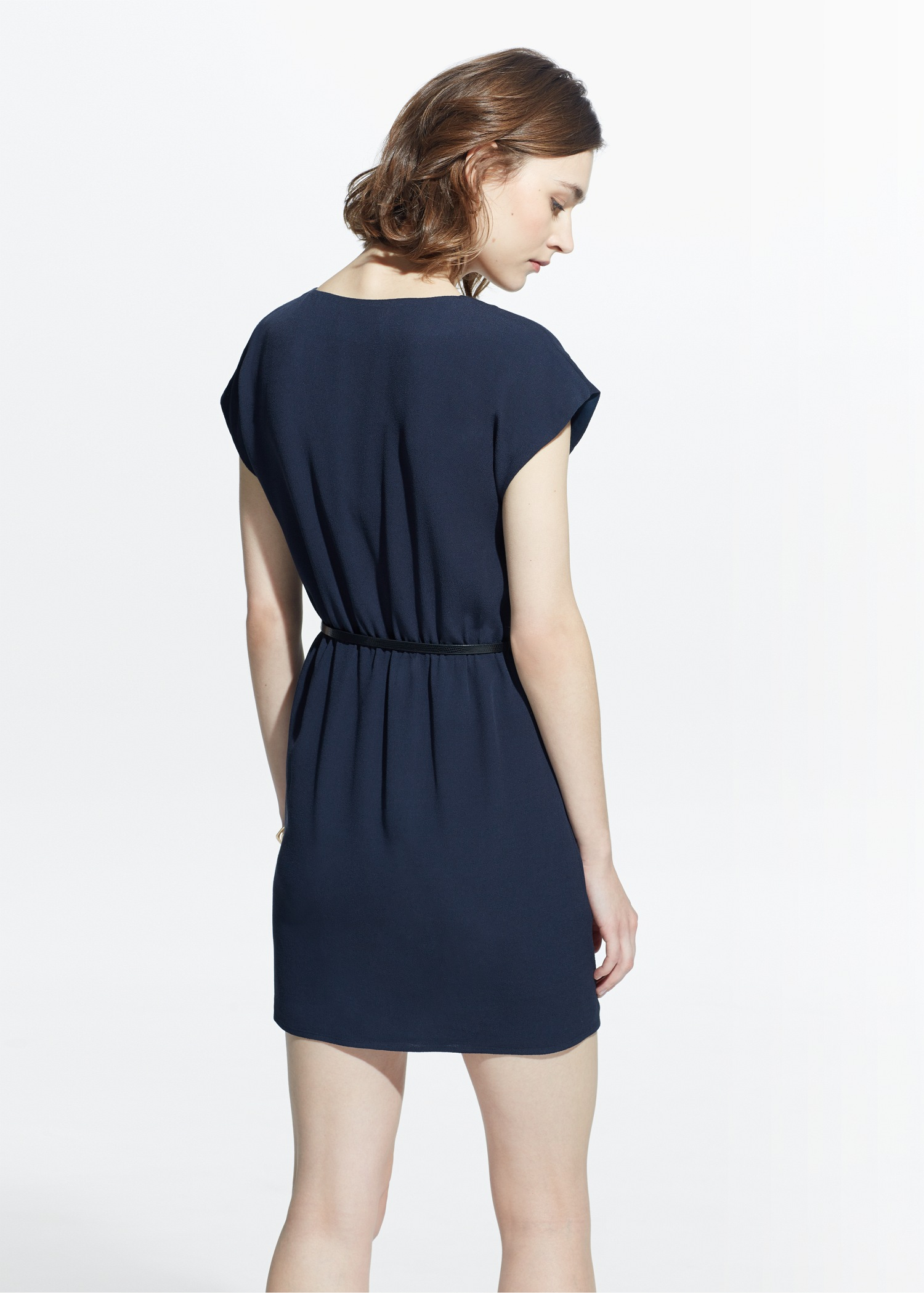 mango navy dress