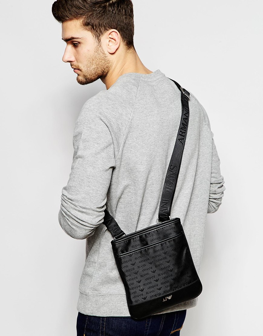 Armani Jeans All Over Logo Man Bag Outlet, SAVE 43% - aveclumiere.com